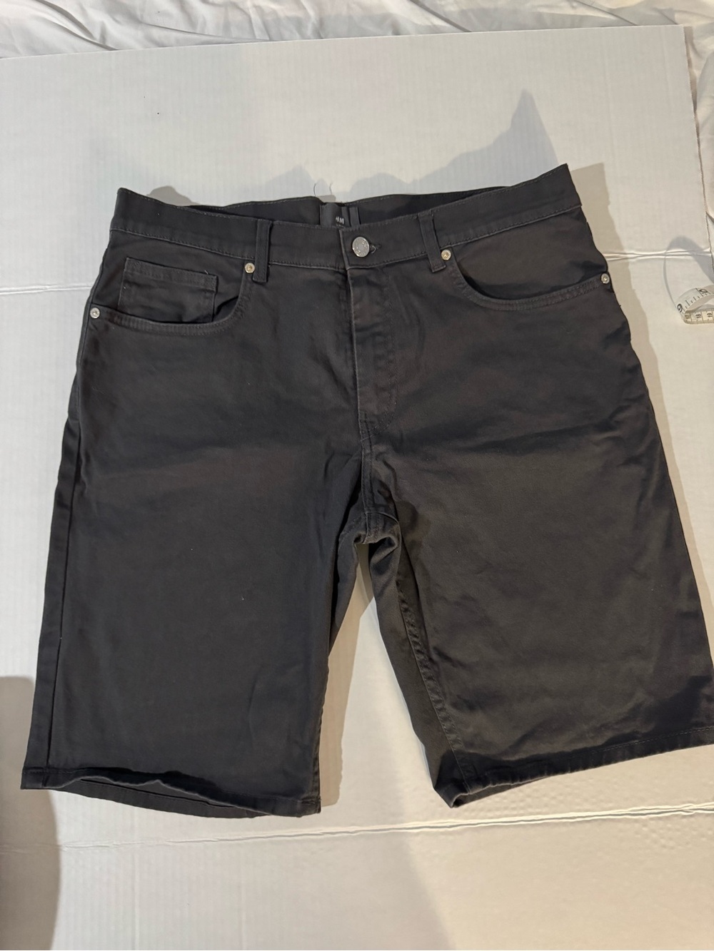 H&M Black Men's Flat Front Casual Shorts